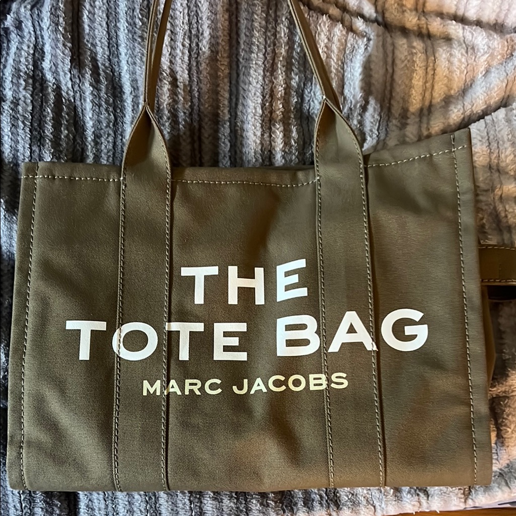 Marc Jacobs Olive Green Large Tote Bag